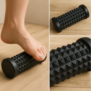 Professionele Voetmassage Roller - Ontspanning, Stimulatie, Pijnverlichting - Zwart