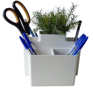Pennenbak - Vrijstaand - Bureau Organizer - Pennenhouder - Design - Robuust - Wit